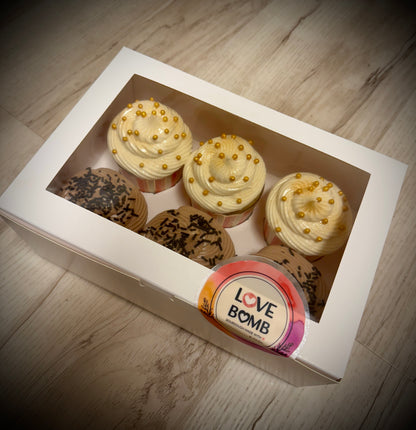 Chocolate Sourdough Cupcake with Chocolate Cream Cheese Frosting (6 count)