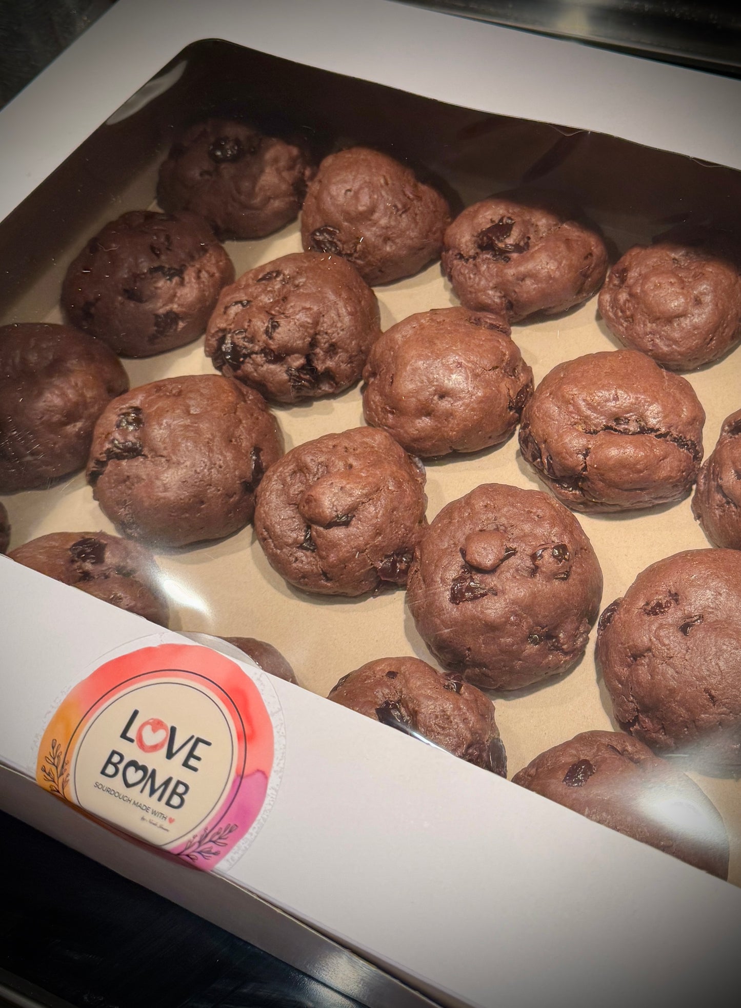 Cocoa Cherry Chocolate Chip Sourdough Cookies (12 Count)